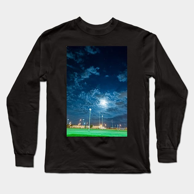 MOONLIT Long Sleeve T-Shirt by likbatonboot